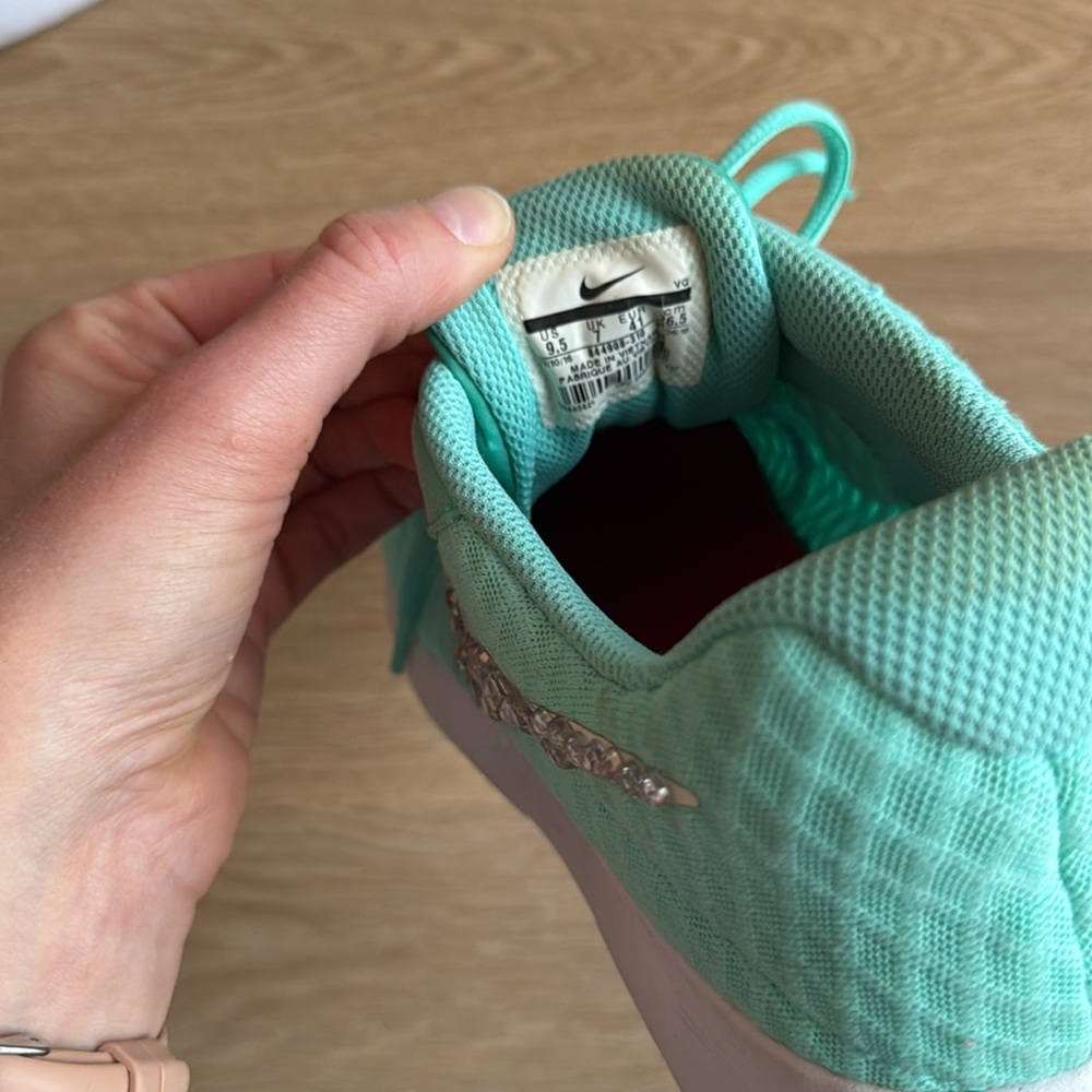 Nike, Tiffany Blue with gems, size 9.5 - Picture 7 of 8